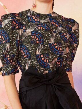 Ulla Johnson Etta Top Cotton in Army Green